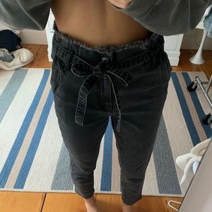 Black Garage Jeans with Tie